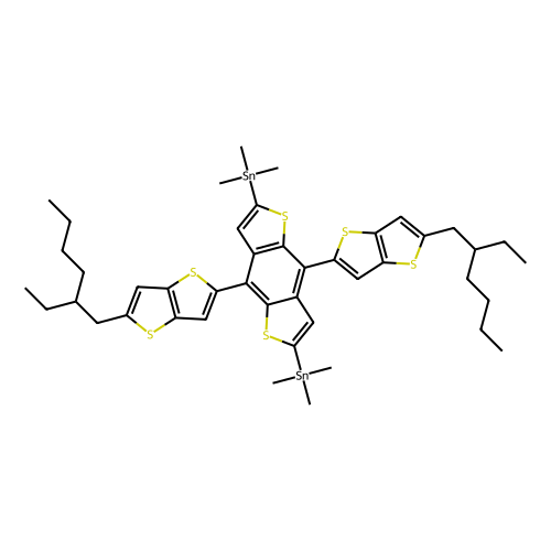 [4, 8-Bis[5-(2-ethylhexyl)thieno[3, 2-b]thiophen-2-yl]benzo[1, 2-b:4, 5-b']dithiophene-2, 6-diyl]bis(trimethylstannane), min 97%, 100 mg