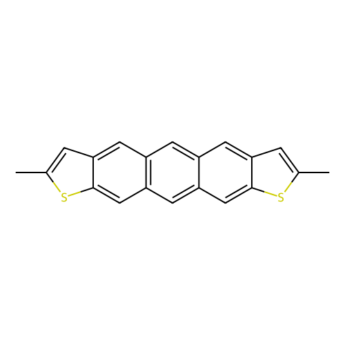 2, 8-Dimethylanthra[2, 3-b:7, 6-b']dithiophene (purified by sublimation), 100 mg