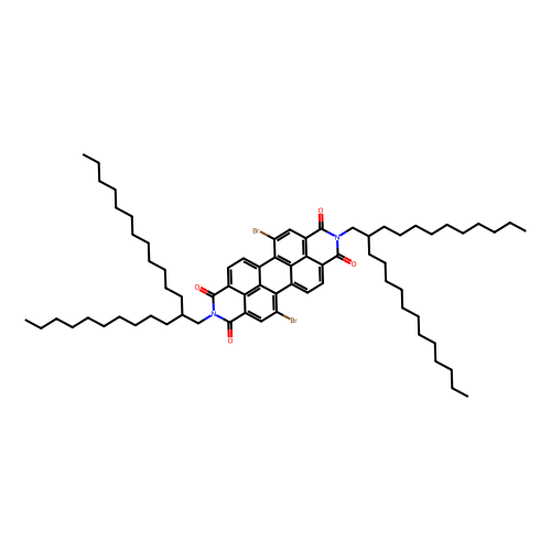 N, N'-Bis(2-decyl-tetradecyl)-1, 7-dibromo-3, 4, 9, 10-perylene diimide, 1 gram
