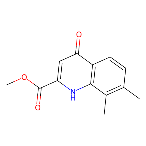 Methyl 4-hydroxy-7, 8-dimethylquinoline-2-carboxylate, min 98%, 25 grams