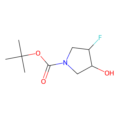 tert-butyl (3R, 4S)-3-fluoro-4-hydroxypyrrolidine-1-carboxylate, min 97%, 1 gram