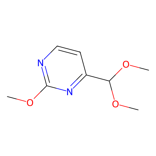 4-(Dimethoxymethyl)-2-methoxypyrimidine, min 97%, 250 mg