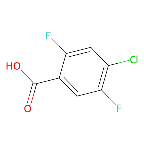 4-Chloro-2, 5-difluorobenzoic acid, min 98%, 100 grams