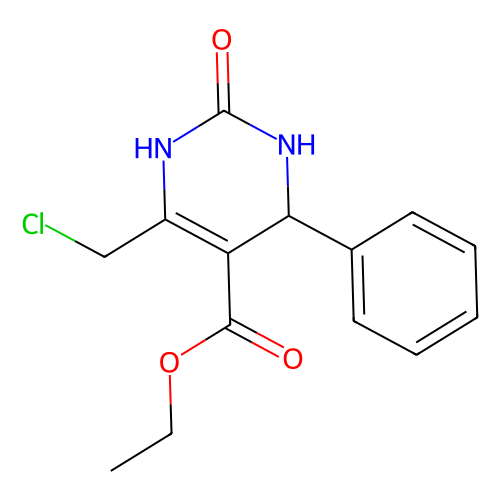 Ethyl 6-(chloromethyl)-2-oxo-4-phenyl-1, 2, 3, 4-tetrahydropyrimidine-5-carboxylate, 1 gram