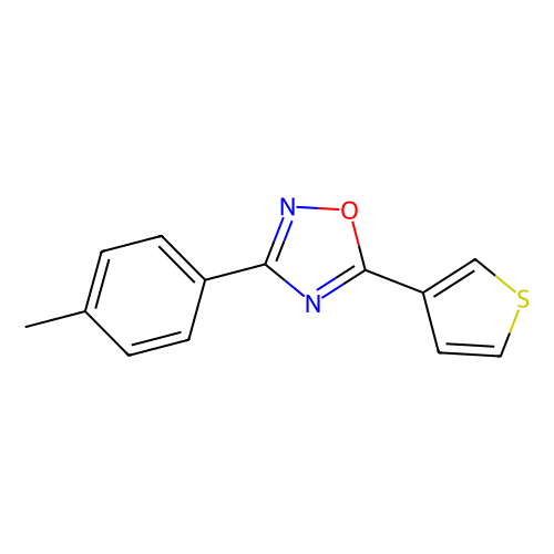 5-(Thiophen-3-yl)-3-p-tolyl-1, 2, 4-oxadiazole, min 98%, 25 grams