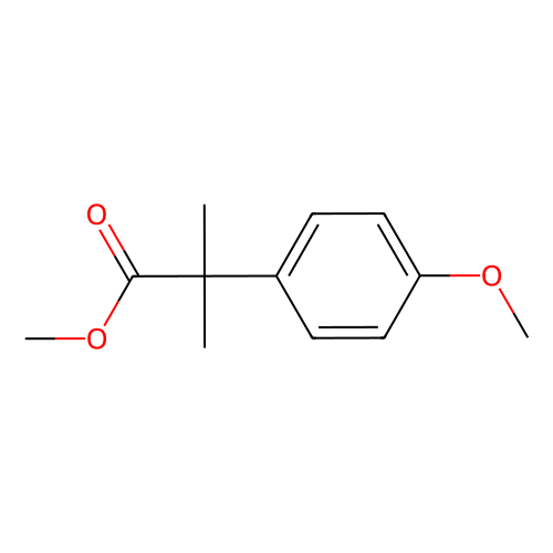 Methyl 2-(4-methoxyphenyl)-2-methylpropanoate, min 95%, 100 mg