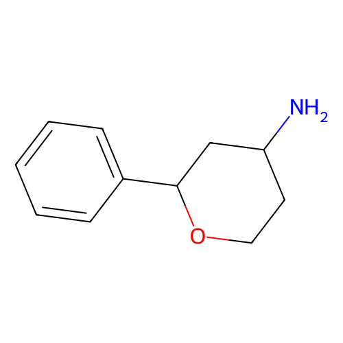 (2R, 4R)-2-Phenyltetrahydro-2H-pyran-4-amine, min 95%, 50 mg