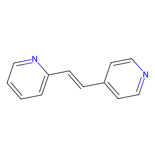 trans-1-(2-Pyridyl)-2-(4-pyridyl)ethylene, min 97%, 1 gram