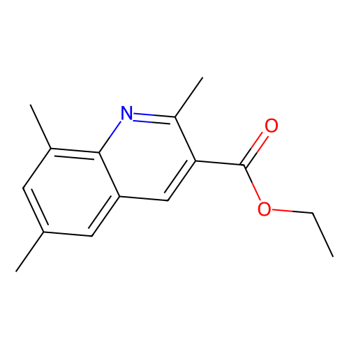 2, 6, 8-Trimethylquinoline-3-carboxylic acid ethyl ester, 1 gram, Reagent Grade