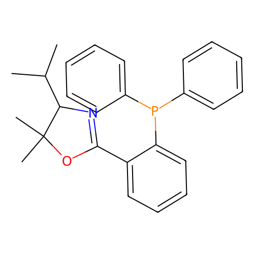 (4S)-2-[2-(diphenylphosphino)phenyl]-4, 5-dihydro-5, 5-dimethyl-4-(1-methylethyl)-oxazole, min 97%, 500 mg