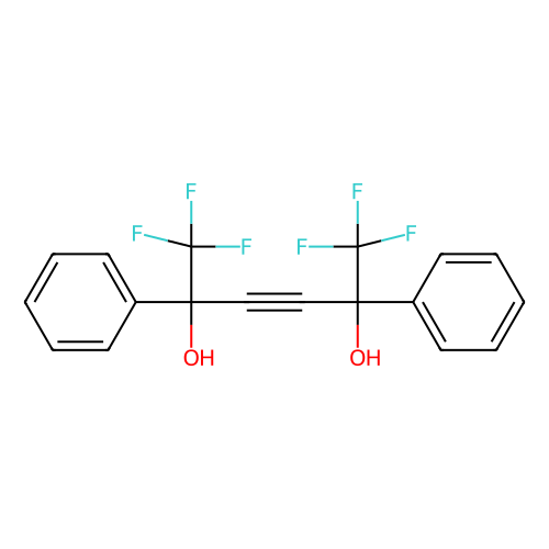 1, 4-Bis(trifluoromethyl)-1, 4-diphenyl-2-butyn-1, 4-diol, 1 gram