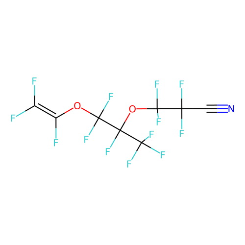 2, 2, 3, 3-Tetrafluoro-3-[[1, 1, 1, 2, 3, 3-hexafluoro-3-[(1, 2, 2-trifluorovinyl)oxy]propan-2-yl]oxy]propionitrile, min 93%, 5 grams