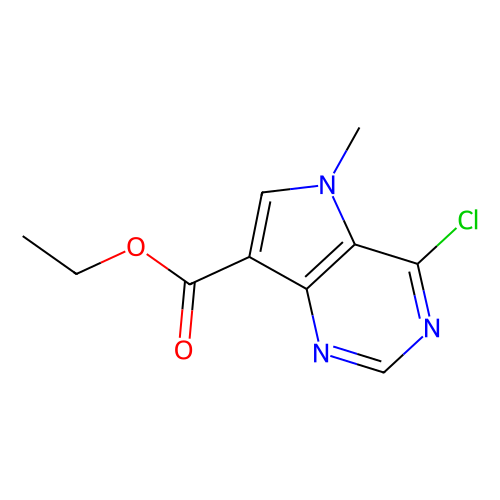 ethyl 4-chloro-5-methyl-5H-pyrrolo[3, 2-d]pyrimidine-7-carboxylate, min 97%, 100 mg