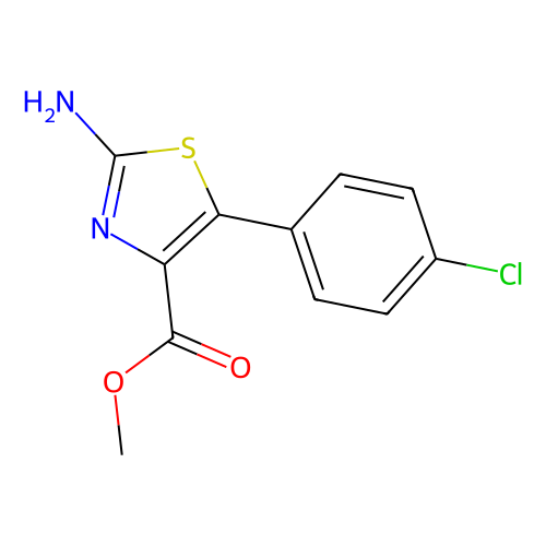 Methyl 2-amino-5-(4-chlorophenyl)thiazole-4-carboxylate, min 95%, 1 gram