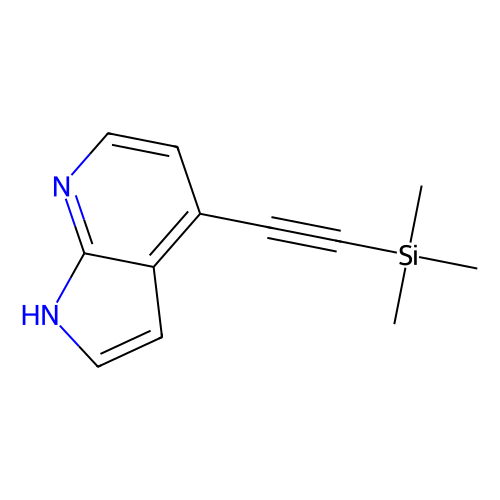 4-((Trimethylsilyl)ethynyl)-1H-pyrrolo[2, 3-b]pyridine, 1 gram