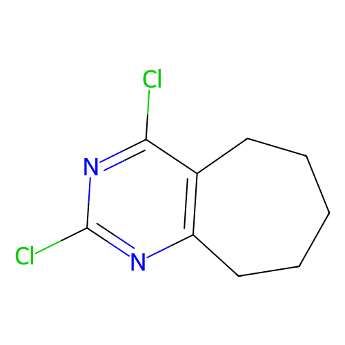 2, 4-Dichloro-6, 7, 8, 9-tetrahydro-5H-cyclohepta[d]pyrimidine, min 98%, 250 mg