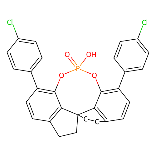 (11aS)-3, 7-Bis(4-chlorophenyl)-10, 11, 12, 13-tetrahydro-5-hydroxy-diindeno[7, 1-de:1'', 7''-fg][1, 3, 2]dioxaphosphocin, min 98%, min 99% (ee), 50 mg