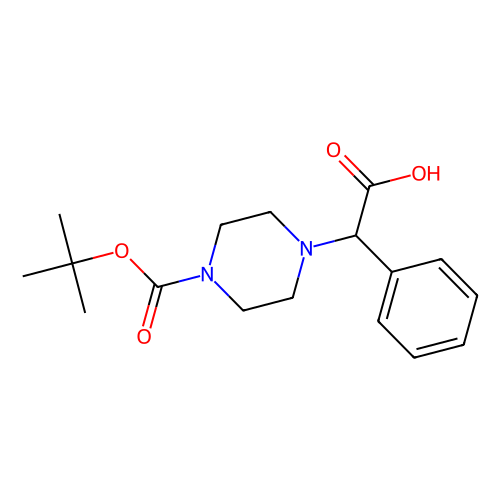 2-(4-Boc-piperazino)-2-phenylacetic acid, min 97% (HPLC), 500 mg