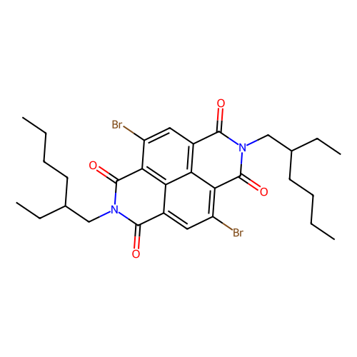 2, 6-Dibromo-N, N'-bis(2-ethylhexyl)-1, 8:4, 5-naphthalenetetracarboxdiimide, min 95% (HPLC), 1 gram