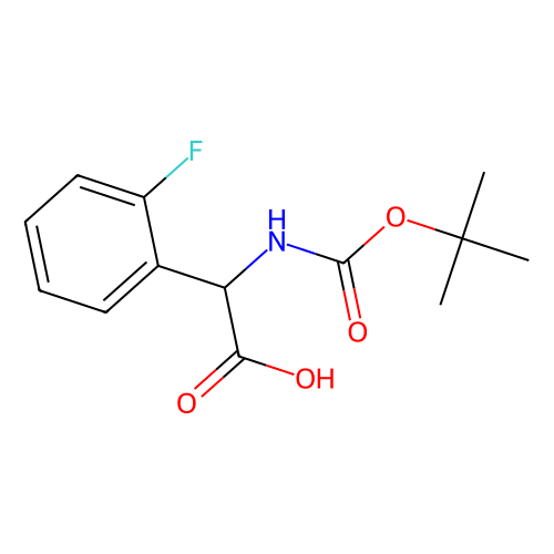 N-BOC-(2-Fluorophenyl)glycine, min 96%, 1 gram