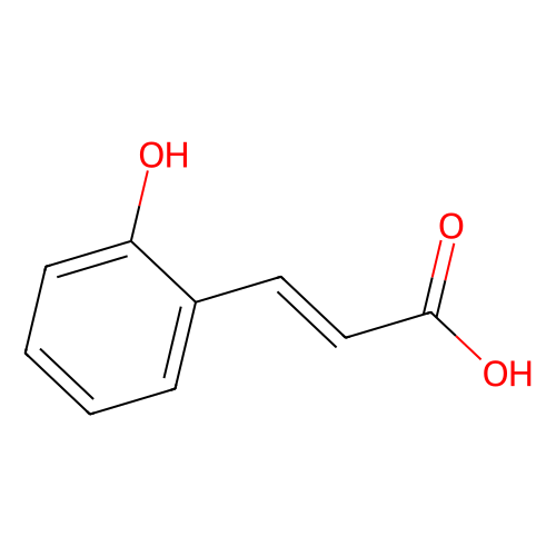 trans-2-Hydroxycinnamic acid, min 97%, 100 grams