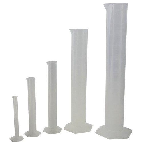 Cylinder Set, 5-Pc Polypropylene, 10mL, 50mL, 100mL, 500mL, 1000mL, pack/5