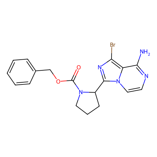 benzyl (2S)-2-{8-amino-1-bromoimidazo[1, 5-a]pyrazin-3-yl}pyrrolidine-1-carboxylate, min 97%, 1 gram