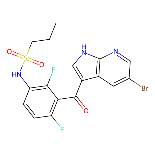 N-(3-(5-Bromo-1H-pyrrolo[2, 3-b]pyridine-3-carbonyl)-2, 4-difluorophenyl)propane-1-sulfonamide, min 98%, 250 mg