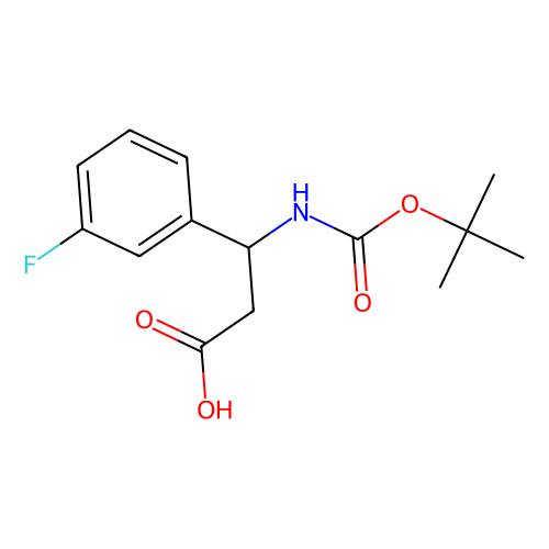 Boc-(s)-3-amino-3-(3-fluoro-phenyl)-propionic acid, min 95%, 1 gram