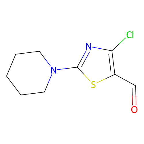 4-Chloro-2-(1-piperidino)-5-thiazolecarboxaldehyde, min 95%, 1 gram