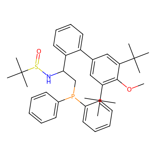 [S(R)]-N-[(1S)-1-[3'', 5''-Bis(1, 1-dimethylethyl)-4''-methoxy[1, 1''-biphenyl]-2-yl]-2-(diphenylphosphino)ethyl]-2-methyl-2-propanesulfinamide, min 95%, 100 mg