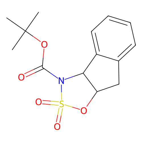 (4S, 5R)-3, 3a, 8, 8a-Tetrahydroindeno[1, 2-d]-1, 2, 3-oxathiazole-2, 2-dioxide-3-carboxylic acid t-butyl ester, min 97%, 1 gram
