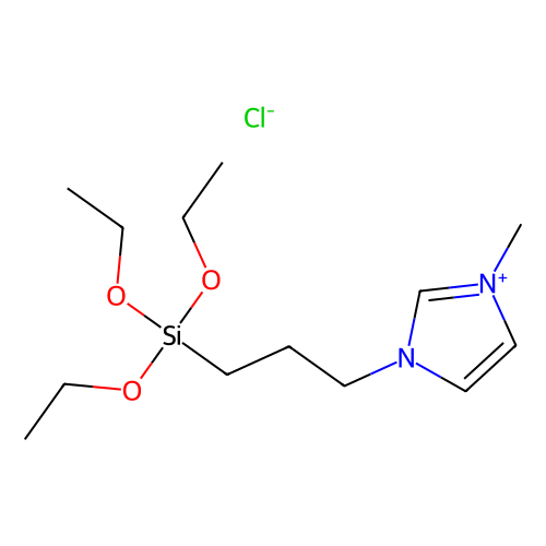 1-Methyl-3-(3-(triethoxysilyl)propyl)-1H-imidazol-3-ium chloride, min 98%, 100 grams