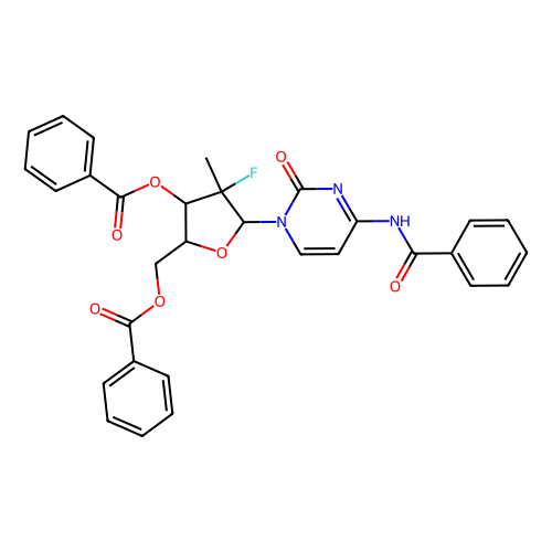 [(2R, 3R, 4R, 5R)-5-(4-benzamido-2-oxo-1, 2-dihydropyrimidin-1-yl)-3-(benzoyloxy)-4-fluoro-4-methyloxolan-2-yl]methyl benzoate, min 97%, 100 grams
