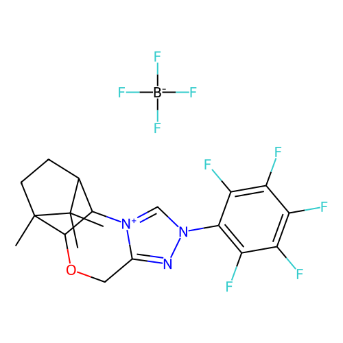 (5aS, 6R, 9S, 9aR)-5a, 6, 7, 8, 9, 9a-Hexahydro-6, 11, 11-trimethyl-2-(2, 3, 4, 5, 6-pentafluorophenyl)-6, 9-methano-4H-[1, 2, 4]triazolo[3, 4-c][1, 4]benzoxazinium tetrafluoroborate, min 95%, 1 gram