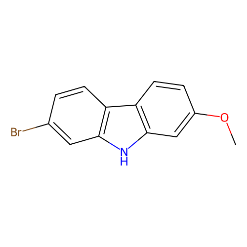 2-Bromo-7-methoxy-9H-carbazole, min 98% (HPLC), 1 gram