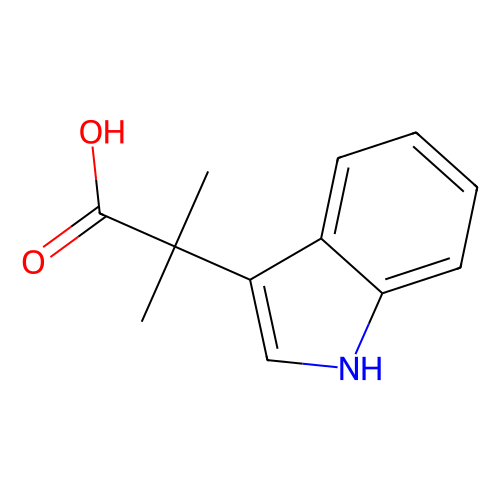 2-(1H-Indol-3-yl)-2-methylpropanoic acid, min 98%, 250 mg