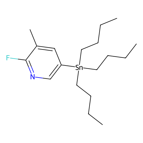 2-Fluoro-3-methyl-5-(tributylstannyl)pyridine, min 96%, 1 gram