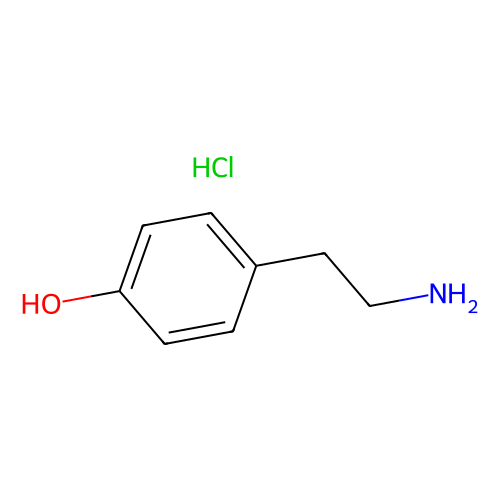 Tyramine hydrochloride, min 98%, 100 grams