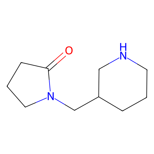 1-Piperidin-3-ylmethyl-pyrrolidin-2-one, 500 mg