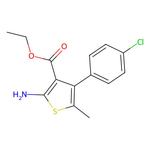Ethyl 2-amino-4-(4-chlorophenyl)-5-methylthiophene-3-carboxylate, 1 gram