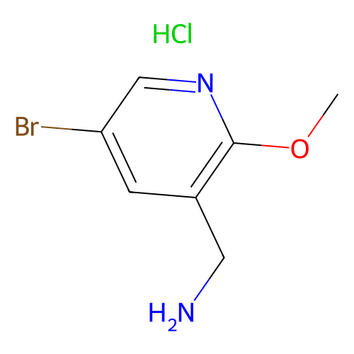 (5-bromo-2-methoxypyridin-3-yl)methanamine hydrochloride, min 97%, 250 mg