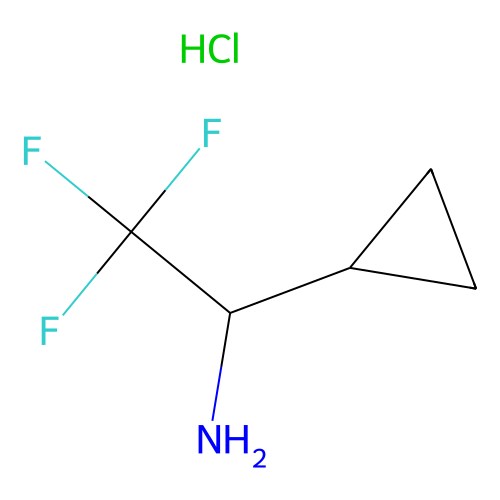 (1S)-1-cyclopropyl-2, 2, 2-trifluoroethan-1-amine hydrochloride, min 97%, 250 mg