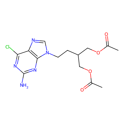9-[4-Acetoxy-3-(acetoxymethyl)butyl]-2-amino-6-chloropurine, 1 gram