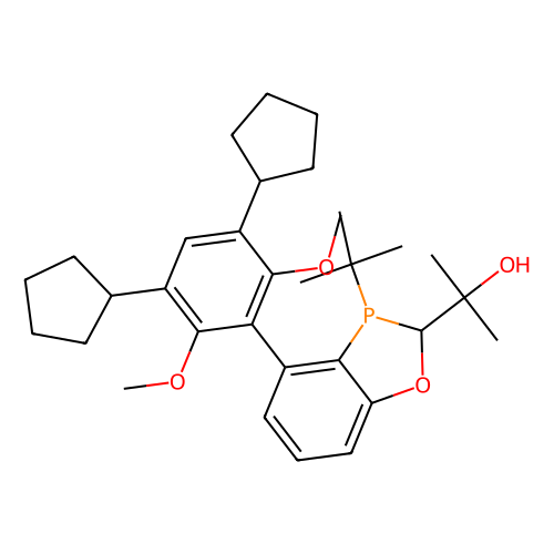 2-((2R, 3R)-3-(tert-Butyl)-4-(3, 5-dicyclopentyl-2, 6-dimethoxyphenyl)-2, 3-dihydrobenzo[d][1, 3]oxaphosphol-2-yl)propan-2-ol, min 97%, min 99% (ee), 100 mg