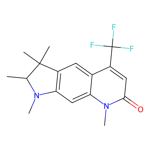 1, 2, 3, 3, 8-Pentamethyl-5-(trifluoromethyl)-2, 3-dihydro-1H-pyrrolo[3, 2-g]quinolin-7(8H)-one, min 98% (HPLC)(T), 200 mg
