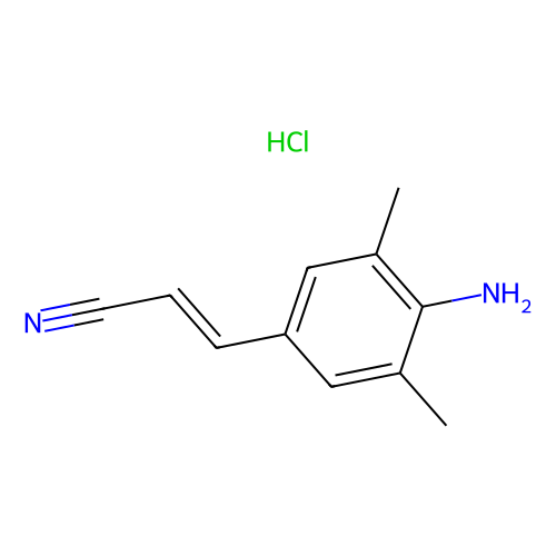 (E)-3-(4-Amino-3, 5-dimethylphenyl)acrylonitrile Hydrochloride, min 97%, 1 gram