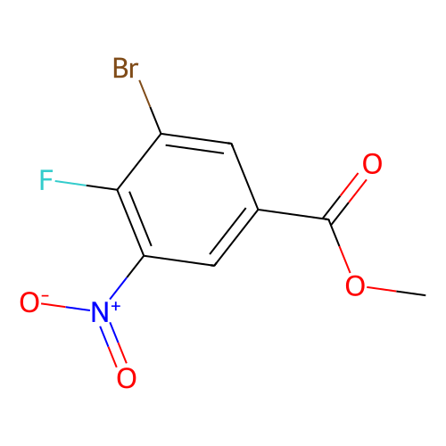 Methyl 3-bromo-4-fluoro-5-nitrobenzoate, min 98%, 1 gram