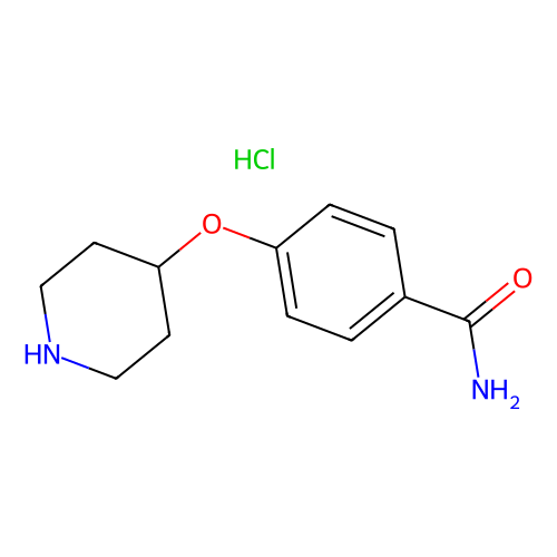 4-(Piperidin-4-yloxy)benzamide hydrochloride, min 95%, 1 gram
