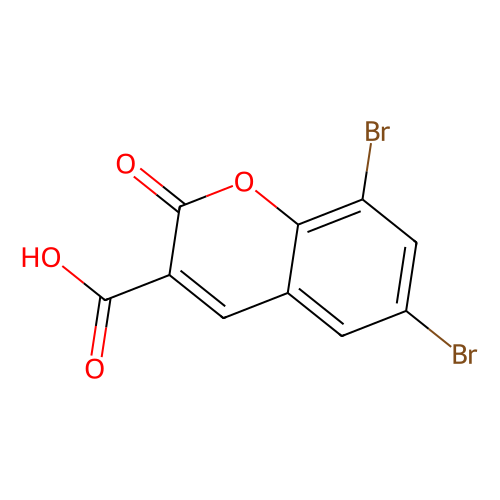 6, 8-Dibromocoumarin-3-carboxylic acid, min 97%, 1 gram